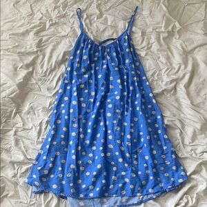 Lush Low Back Open Back Dress Polka Dots